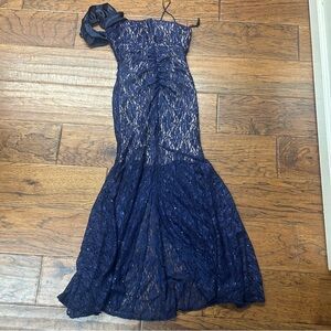 Jump women’s navy blue cocktail prom dress